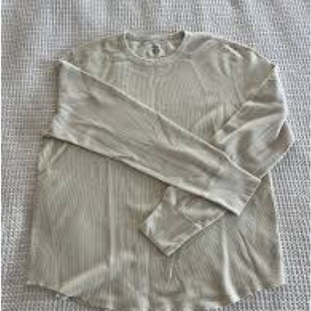 Buck Mason Ribbed Long Sleeve Crewneck Top XL